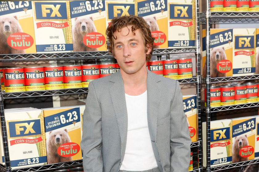 Photo of Jeremy Allen White promoting The Bear