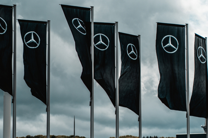 Mercedes benz flags